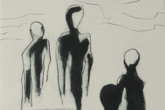 The Watchers. Drypoint and carborundum